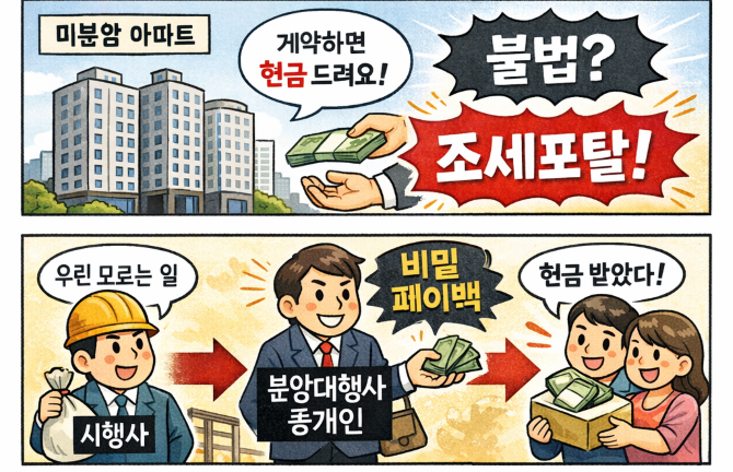 <사설>미분양아파트 현금 페이백 - 방치된 탈세 구조다 기사 이미지