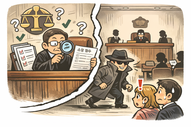 법원의  과거  소장 당사자 '형식 확인' 의혹 제기..   기사 이미지