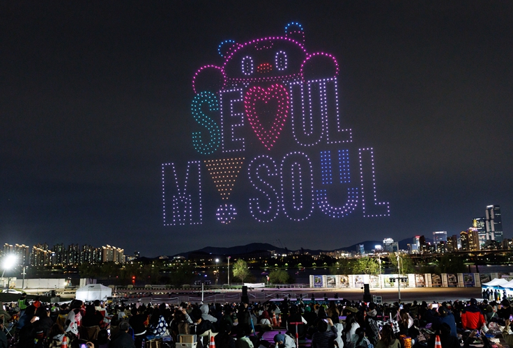 한강드론라이트쇼 2,000대 특별공연 25일 기사 이미지
