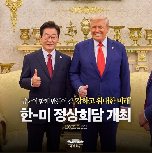 이 대통령, 미 트럼프 대통령과 첫 정상회담…남북 피스메이커 제안 기사 이미지